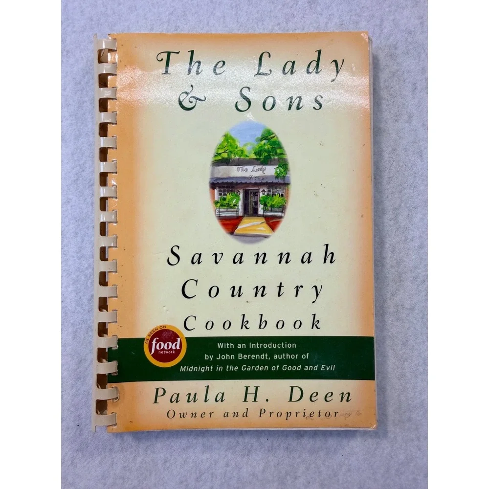 Paula Deen The Lady & Sons Savannah Country Cookbook 1st Edition Spiral 1998